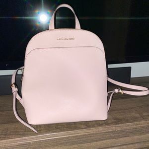 SOLD EUC Michael Kors pink leather backpack